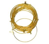 20 piezas de aros redondos para hacer pendientes, joyería de oro