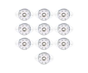 20 Piezas de Base de Válvula de Cerámica con Conector de Tubo Octal K8A de 8 Pines para EBL21 ECH21 4P1S 5B254 7N7 4J1S