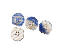 20 piezas de botones de resina clásicos de forma irregular de 25mm y 4 agujeros para decoración de ropa, accesorios de reparación