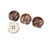 20 piezas de botones de resina clásicos de forma irregular de 25mm y 4 agujeros para decoración de ropa, accesorios de reparación