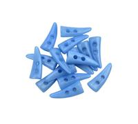 20 piezas de botones de resina de colores de 2 agujeros con diseño de cuerno de imitación de 25-50mm para accesorios de costura decorativos de suéteres