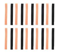 20 Piezas de Brazalete de Repuesto Ajustable Y Transpirable Correa Suave para Monitor de Frecuencia Cardíaca - (Negro + Naranja)