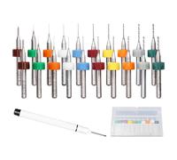 20 Piezas De Brocas Pequeñas, 1 Pieza De Marcador, Herramienta De Perforación De Agujeros Pequeños, Juego De Microbrocas, Broca Pequeña Para Placa De Circuito, Broca De Grabado