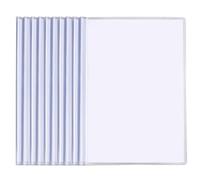20 piezas de carpetas transparentes for documentos, con varilla gruesa, tamaño A4, for papel prueba, bolsa almacenamiento clip, organizador para Documentos(Droplet Rod transp)
