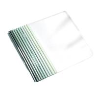 20 piezas de carpetas transparentes for documentos, con varilla gruesa, tamaño A4, for papel prueba, bolsa almacenamiento clip, organizador oficina, suministros para Documentos(Green)