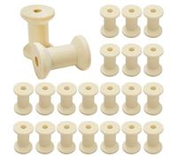 20 Piezas De Carretes De Madera Retro, Juguetes Creativos De Madera, Juguetes Educativos Para Niños, Carretes Para Bricolaje Hecho A Mano