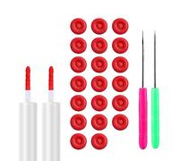 20 Piezas de Caulk Caps, Tapa de Calafateo para Sellar Tubos de Calafateo con 2 Agujas de Perforación Reutilizables para Sellar y Conservar Tubos de Calafateo