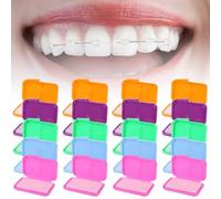 20 piezas de cera para aparatos ortopédicos, cera de ortodoncia con sabor a frutas para alineadores, usuarios de aparatos ortopédicos, soportes, tirantes invisibles, decoración