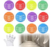 20 piezas de colador urinario: 6 colores con aroma 30 días efecto frescor piedras orinal premium filtro orinal universal con protección contra salpicaduras ambientador guantes desechables