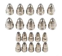 20 piezas de consumibles de soplete de corte de plasma para boquillas de electrodos de puntas de 60 A, 80 A, 100 A, compatibles con CUT-70 CUT-80 CUT-100 CUT-120 para máquinas CNC (1.70 mm)