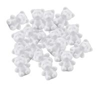 20 piezas de espuma de modelado en forma de oso creativas para manualidades infantiles pintadas