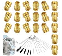 20 Piezas De Inyectores De Carburador De 5 Mm Para Dellorto, Boquillas De Gas Metano, Para Dellorto, Con 15 Cepillos Y Llave Hexagonal