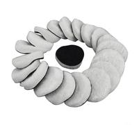 20 piezas de lana para pulidoras de 7,6 cm, adecuado para corrección de pintura, muebles de vidrio, acondicionamiento superior y pulido de cerámica