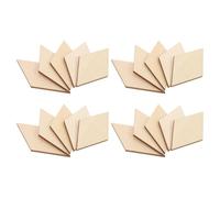 20 Piezas de Madera Romboidales para Manualidades, y Docentes | Acabado, Superficie Lisa, 8,1x4cm, Base para Pintura y Adornos Caseros
