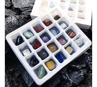 20 piezas de muestras de mineral de cristal natural, piedras mixtas, decoración del hogar, materiales de enseñanza, minerales crudos para la educación
