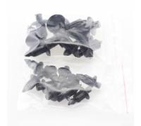 20 piezas de nailon negro Fender Bumper Fairing Trim Cover Clip 6 mm, 8 mm Hole