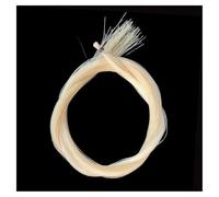 20 Piezas De Pelo De Cola De Caballo Blanca Mongol De 1/2 Para Arco De Violín Longitud De 81-85 Cm Accesorios