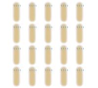 20 piezas de piel de práctica de tatuaje de cejas, piel falsa de microblading 3D, vendaje de práctica BrowAid, calcomanías de silicona para entrenamiento de tatuajes de cejas, suministros de