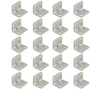 20 piezas de placa hierro angular for mesa, silla, armario, conector fijo, soporte 90 grados para Estantes