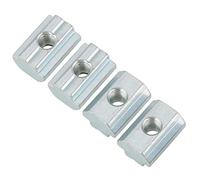 20 piezas de ranura en T deslizante de acero al carbono galvanizado cabeza de martillo kit de fijación para perfil de aluminio (M6)