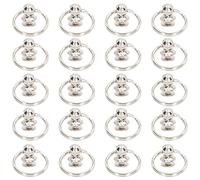 20 Piezas de Remaches de Cuero para Manualidades, Tornillos de Metal para Manualidades de Cuero, Remaches de Cabeza Redonda, Pernos de Remache, Pernos de Montaje de Clavos de latón con Hebilla de