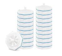 20 piezas de repuesto desechables para inodoros, compatible con barra de limpieza de baño e inodoro, fuerte eliminación de manchas, paquete económico ecológico (blanco)