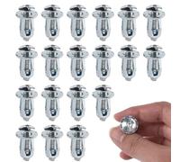 20 piezas de robustos anclajes de pared hueca, M4x20mm, tacos de espacio hueco metálicos, anclajes metálicos resistentes, tuerca de carretilla para construcción en seco, placas de yeso, chapa de