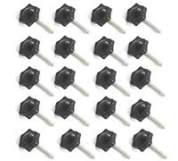 20 piezas de rosca de acero inoxidable M5 x 25 mm de repuesto para perilla de mano de estrella de apriete de tornillo de pulgar