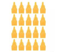 20 piezas de rosca macho de 1/4 pulgadas, boquilla de pulverización de aire plana para soplador de aire, boquilla de refrigeración por agua, tipo fijo de tres agujeros, para accesorios de compresor de