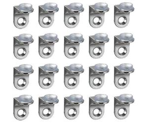 20 piezas de soporte de estante con clip de fijación derecho, base de succión para estante de vidrio