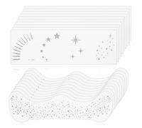 20 piezas de tatuajes de pecas con purpurina de verano, pegatinas de pecas doradas resistentes al agua, tatuajes de puntos de estrellas doradas para la cara, láminas de pecas temporales para Halloween