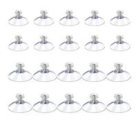 20 Piezas De Tazas De Succión Con Tornillos, Ganchos De Succión Transparentes, Herramientas Coles De Elementos, Adecuadas Para Vidrio, Metal, Baldosas De Cerámica Y Plásticos.