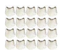 20 piezas de teclado transparente con cara de gato y cristal, instalación rápida y tapas protegen las manicuras mientras escribes teclas simples