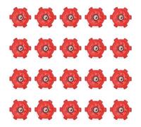 20 piezas de tornillos de giro rápido para zapatos de golf, tacos de repuesto tipo pin, accesorios de clavos antideslizantes, pasadores de giro rápido