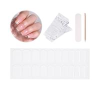 20 Piezas De Yeso Para Uñas, 1 Pieza De Frotamiento De Uñas, 1 Pieza De Palo De Madera Y 1 Pinza Para Uñas, Accesorios Para Uñas, Herramientas Para Uñas