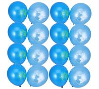 20 Piezas Decoraciones de Cumpleaños y Clases de Latex Azul y Azul Oscuro