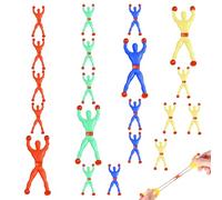 20 Piezas Escaladores de Ventana Escalador de Pared Pegajosa Escalada en la Pared Spider Man Juguetes para niños, Fiesta Favorita (Multicolor)