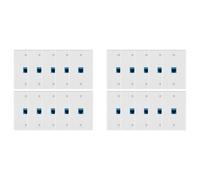 20 Piezas Ethernet Placa de Salida de Pared Cat6 RJ45 Placa de Pared Jack Hembra Una Hembra Ethernet Acoplador En Línea Placas Ethernet