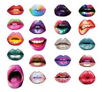 20 Piezas Foto Props de Fiesta, Divertidos Photobooth Accesorios, Photocall Cumpleaños, Fiesta Accesorios de Photo Booth, para Bodas, Fiestas