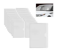20 piezas Fundas Autoadhesivas Tarjetas, Transparentes Autoadhesivas 10x6cm Porta Tarjetas Adhesivas, para Parabrisas Coche Tarjeta Discapacidad Permiso Estacionamiento Tarjeta de Visita