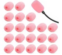 20 Piezas Fundas para Micrófono, Esponja para Micrófono a Prueba de Viento, Filtros Pop para Micrófonos de Mano, Funda para Micrófono para Entrevistas y Actividades al Aire Libre