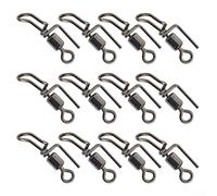 20 piezas giratorias en cascada de agua salada con construcción de acero inoxidable 304 para uso en conjuntos complejos de aparejos de pesca