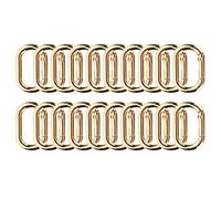 20 Piezas Hebilla de Resorte Ovalada 23mm Ganchos a Presión de Aleación Clip para Bolsos Monederos Correa de Llavero Mosquetón Ovalado Clip Snap Hebillas de Resorte Ovaladas (Oro)