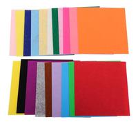 20 Piezas Hoja de Fieltro de Colores, Fácil de Cortar | Material de Fieltro, Selección Multicolor, para Proyectos Escolares, Muñecas y Actividades Creativas