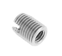 20 piezas inserto roscado autorroscante M4 x 8 mm tornillo ranurado autorroscante tuercas de inserción de rosca de acero inoxidable para reparación helicoidal