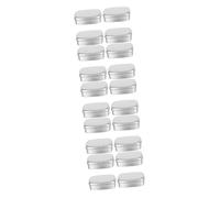 20 Piezas Jabonera Cuadrada Jabón De Viaje Organizador De Estuches De Maquillaje Mini Velas Latas De Crema Pequeña Lata De Bálsamo Viajar Aluminio Tarro De Pasta