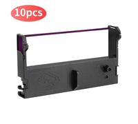 20 Piezas La Cinta de impresión de Tinta Compatible Funciona con ERC39 ERC43 12.7 mm por 3m Black Purple para TM-U311 SP-POS76II GP7635 GP7645 XP-76II Impresoras(10pcs Purple)