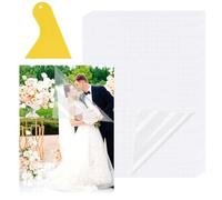 20 Piezas láminas de laminación en frío A4, Películas Laminadas Autoadhesivas con raspador, Impermeable Transparente brillantes Laminado Hojas, para copias botánicas, fotos, documentos, tarjetas