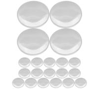 20 Piezas Lente de Aumento Acrílica 42mm X 7,5mm, Doble Convexo | 4,7x, Distancia Focal 68mm, Objeto a 53mm, para Educación Óptica y Observación Detallada
