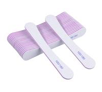 20 Piezas limas de uñas profesionales, 100/180 grano lima uñas reutilizables de doble cara lavables para gel y acrílico, uso en salón y hogar